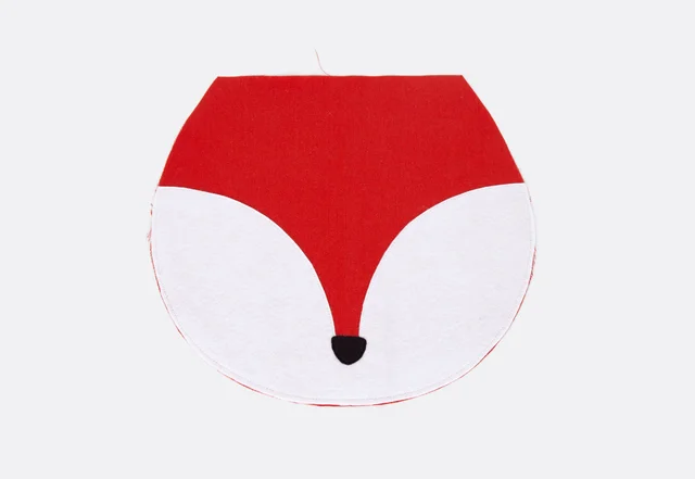 Fuchs Applikation aus Filz nähen