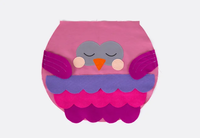 Anleitung Rucksack mit Eule aus Filz nähen