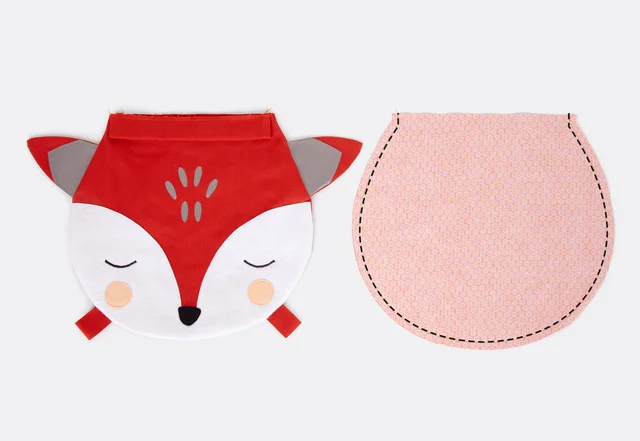 Anleitung Rucksack Fuchs und Baumwollstoff-Futter nähen