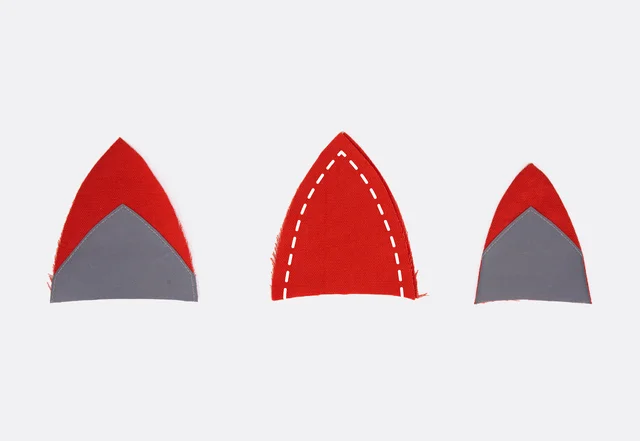 Kinderrucksack Fuchs Ohren mit Reflektorfolie nähen