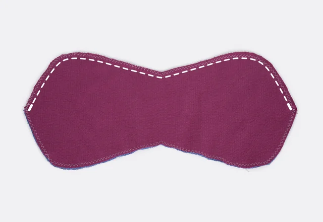 DIY Nackenkissen Anleitung erste Naht