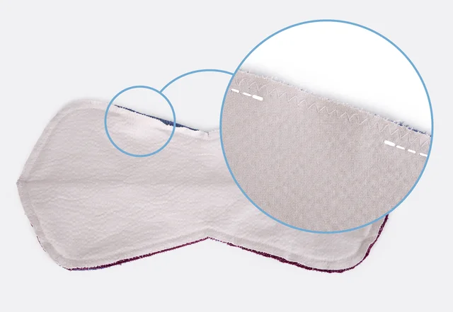 Anleitung Nackenkissen schließen mit Wendeöffnung