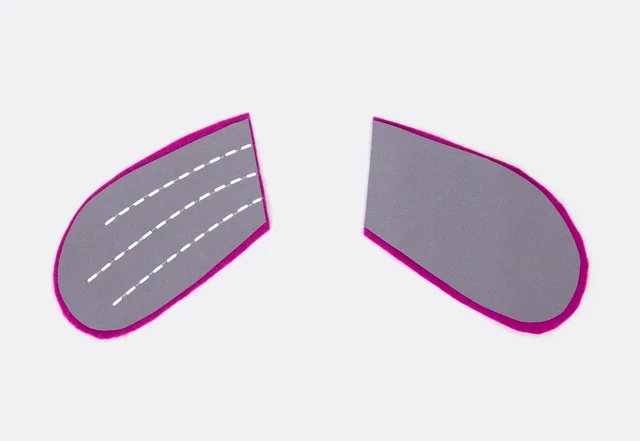 DIY Tutorial Eule Flügel mit Reflektor nähen