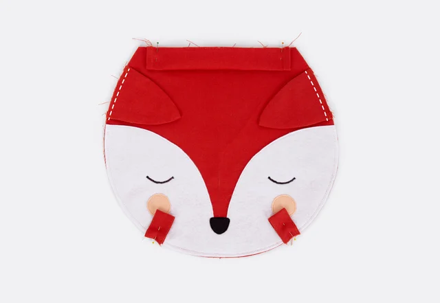 Tutorial für Fuchs-Rucksack mit Ohren nähen