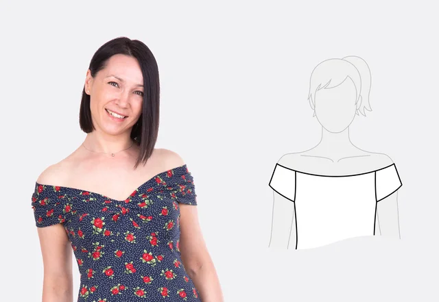 Ausschnittformen Carmen-Ausschnitt