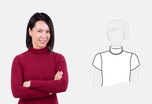 Ausschnittformen Rollkragen