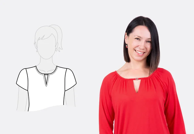 Ausschnittformen Schlüsselloch-Ausschnitt