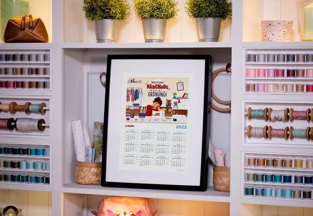 Nähzimmer Kalender Geschenk 2023