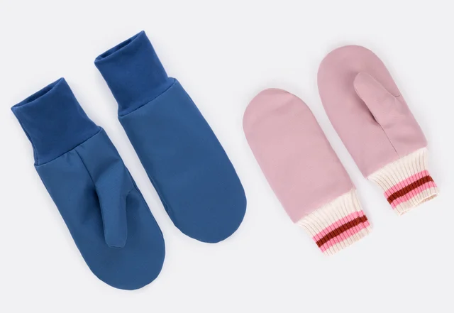 Fausthandschuhe nähen gefüttert zweilagig Funktionsstoff DIY