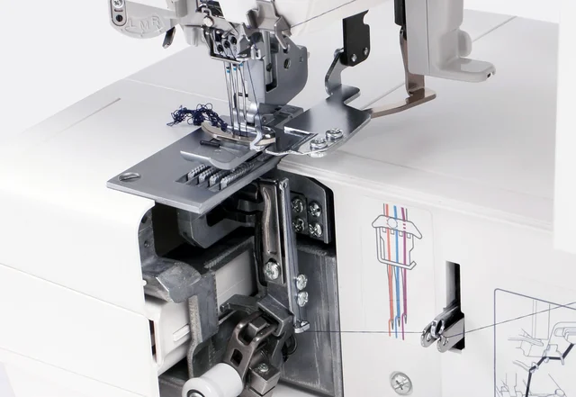 Cover Nähmaschine Janome Greifer einfädeln