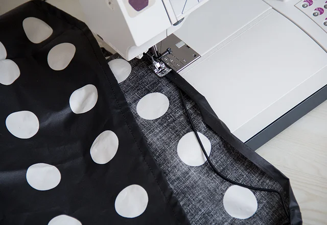 Fahrrad-Kindersitz Überzug selbernähen Tunnel