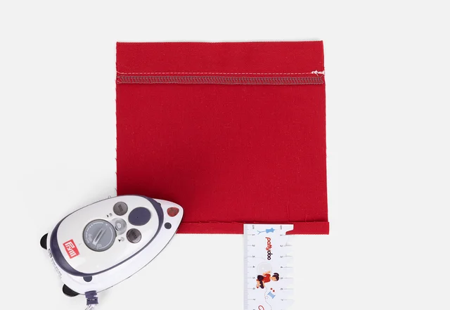 Blasebalgtasche Kante bügeln Tutorial