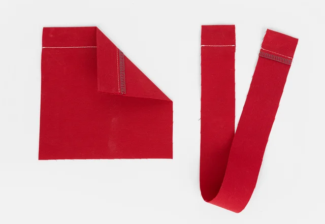 Taschenteile Eingriff nähen