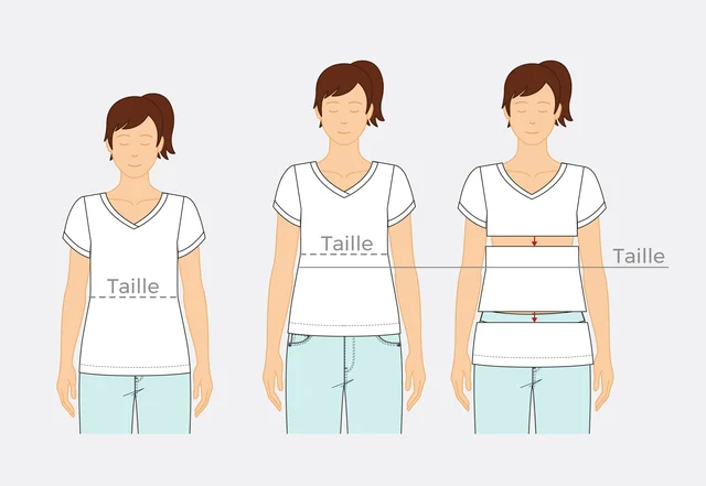 Shirtlänge anpassen Körper Proportionen
