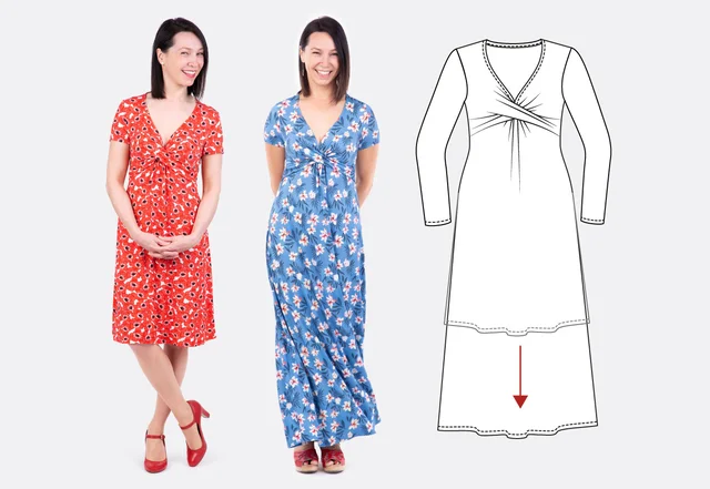 Schnittmuster Länge anpassen Anleitung