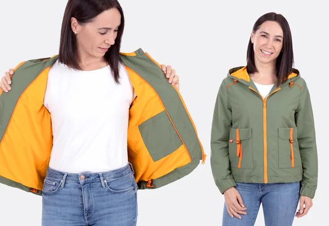 Anorak aus Memory Stoff mit Meshfutter nähen