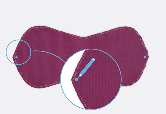 DIY Nackenkissen Anleitung Kanten Versäubern mit Zick-Zack-Stich