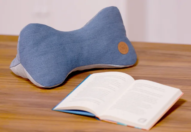 Nackenkissen Nähanleitung Leseknochen Jeans Upcycling DIY
