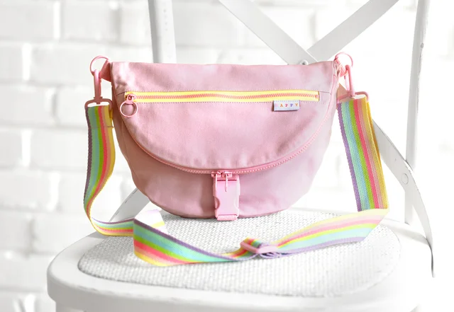 Anleitung Moonbag aus Canvas mit Schnalle selber nähen