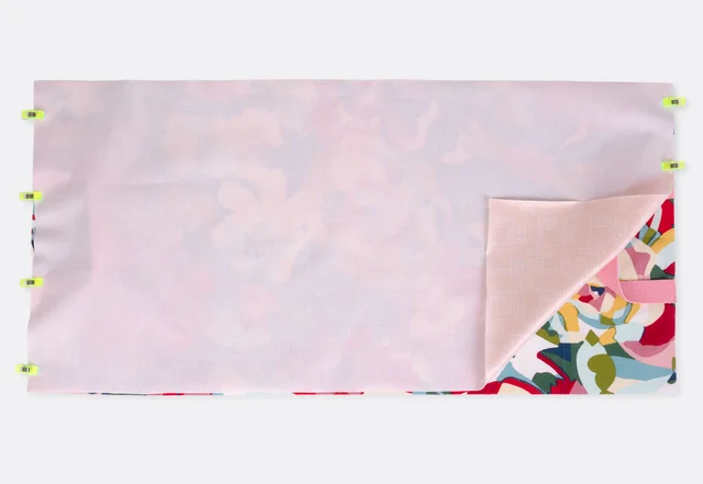 Anleitung Kuchentasche nähen Wachstuch Stoffklammern