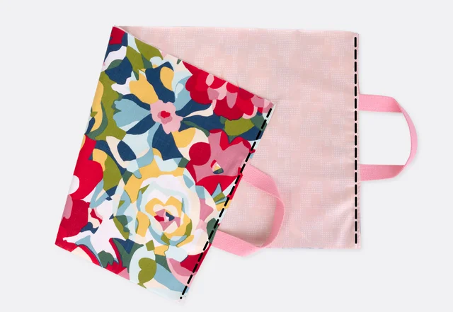 DIY Kuchentasche Kanten absteppen