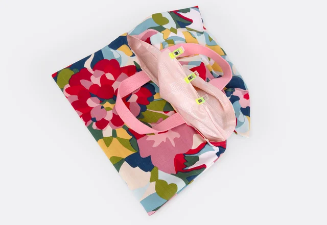 Schnittmuster Kuchentasche Gratis Anleitung Wendeöffnung schließen