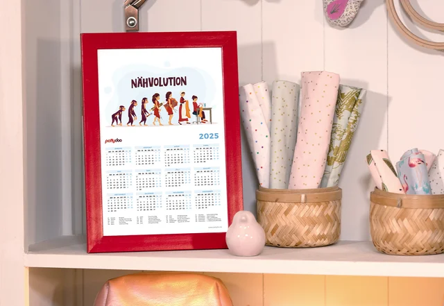 Nähaklender mit witzigem Motiv zum kostenlosen Herunterladen