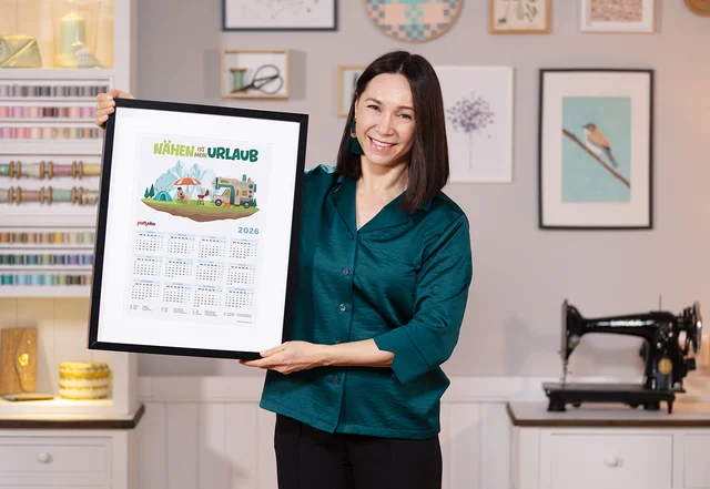 pattydoo Kalender 2026 gratis ausdrucken Geschenk für Nähfreunde