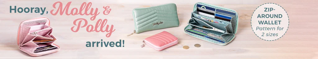 sewing pattern wallet with zipper