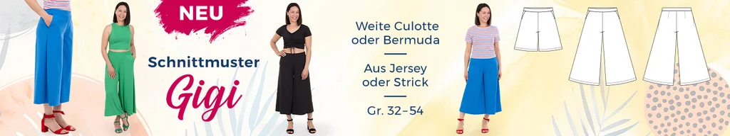 Schnittmuster Damen Sommerhose Culotte selber nähen