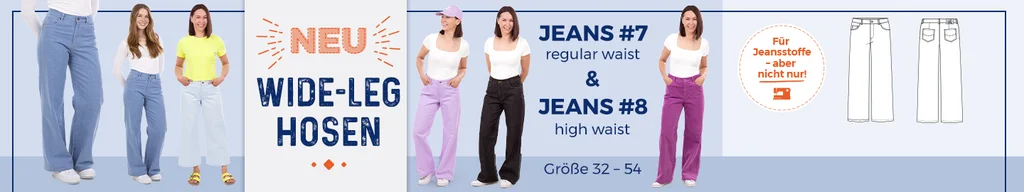 Wide-Leg-Jeans Schnittmuster selber nähen mit Videoanleitung