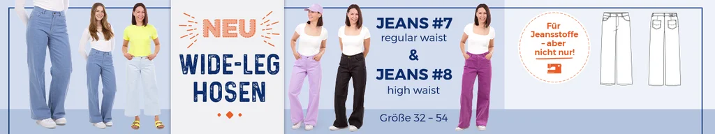Jeans Wide-Lleg Schnittmuster selber nähen Videoanleitung