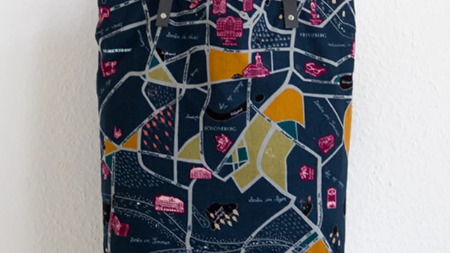 gratis Schnittmuster Wendetasche mit Berlinstoff