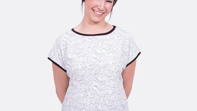 Damenshirt sportlich Baumwolljersey Bündchen nähen