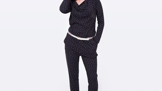 Jumpsuit Anleitung Jersey silber