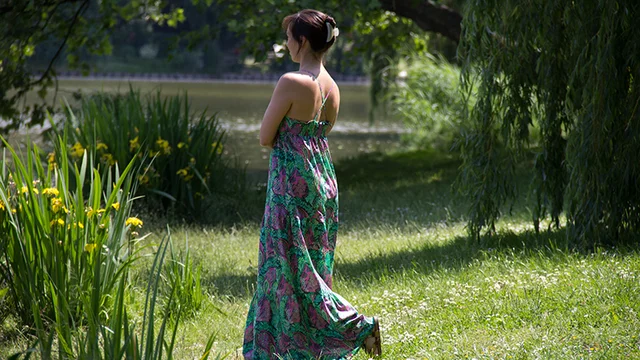 Schnittmuster Sommerkleid zum Maxikleid verlängern