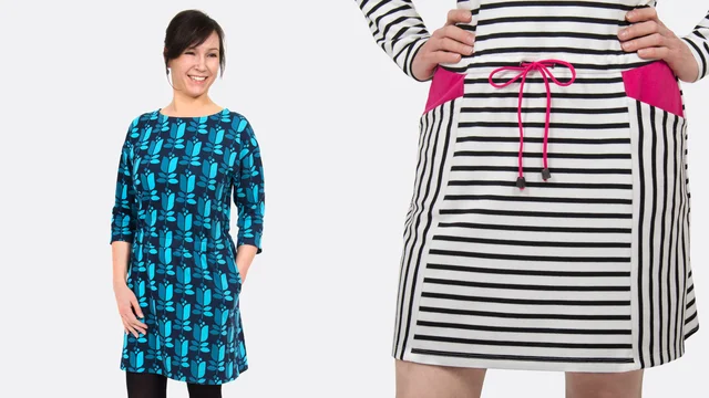 naehvideo schnittmuster naehanleitung sweatkleid carol naehvideo schnittmuster naehanleitung sweatkleid carol
