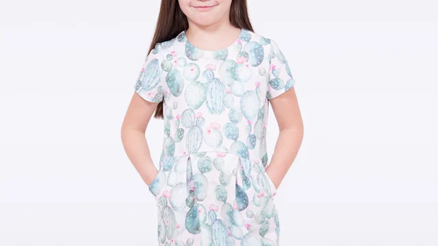 Schnittmuster Kinder Kleid Kakteen nähen