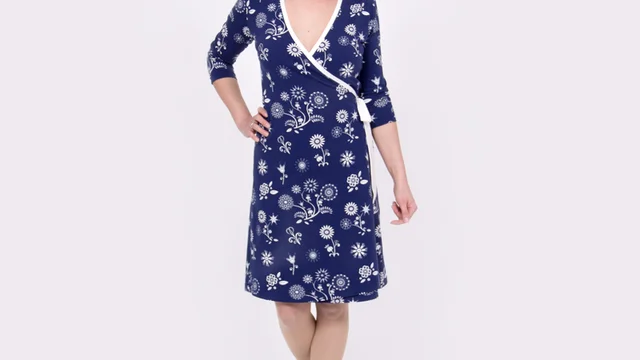 Schnittmuster Wickelkleid selber nähen Schnittmuster Wickelkleid selber nähen
