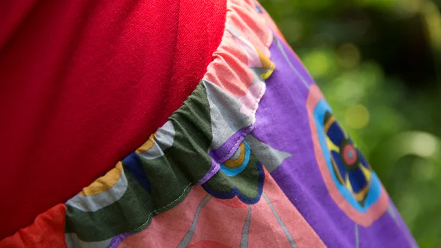 kostenloses Schnittmuster Vokuhilarock mit Gummibund