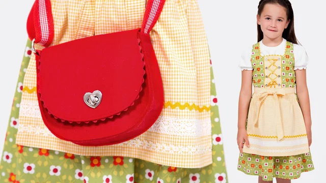 Nähanleitung Dirndlschürze Kinderkleid "Leni"