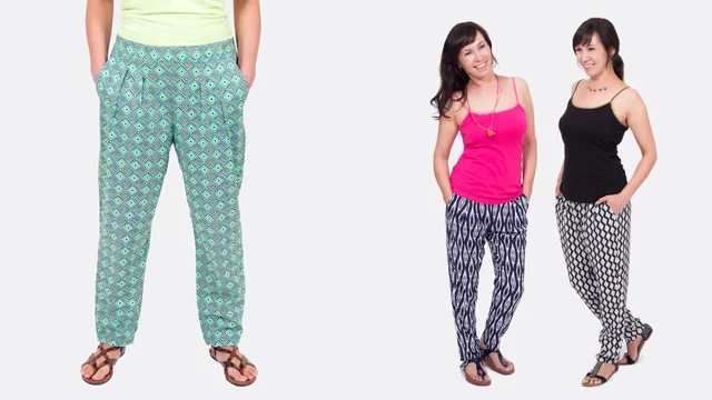 Nähvideo Schnittmuster Nähanleitung Bundfaltenhose Lamise