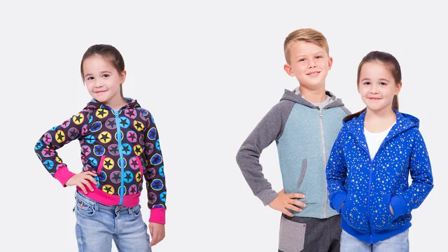  Nähvideo Schnittmuster Nähanleitung Kinder Kapuzenjacke Ryan