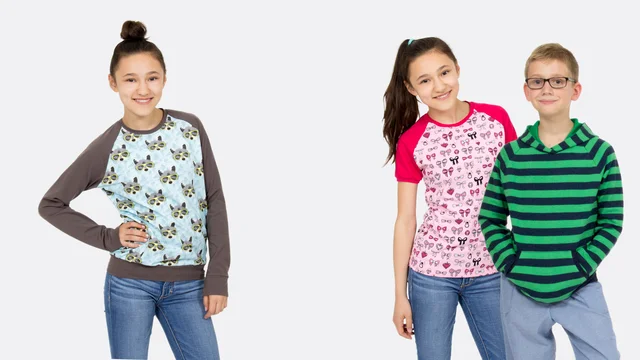 Nähvideo Schnittmuster Nähanleitung Teenie Raglanshirt Maxi