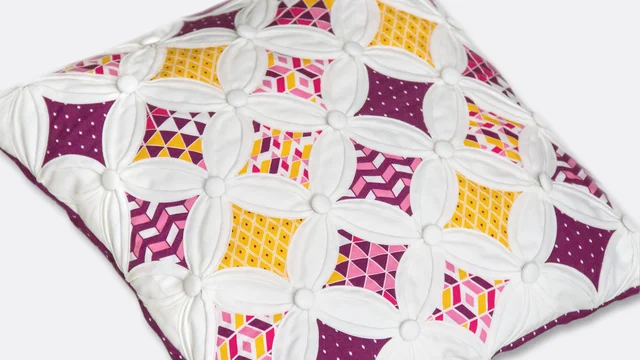 Nähanleitung Cathedral Window Kissen