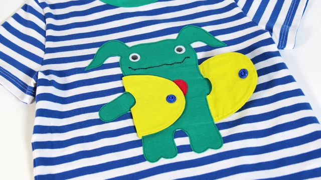 Nähanleitung Monsterapplikation mit Jacke für Kindershirts