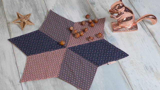 Nähanleitung Sternuntersetzer Platzdeckchen