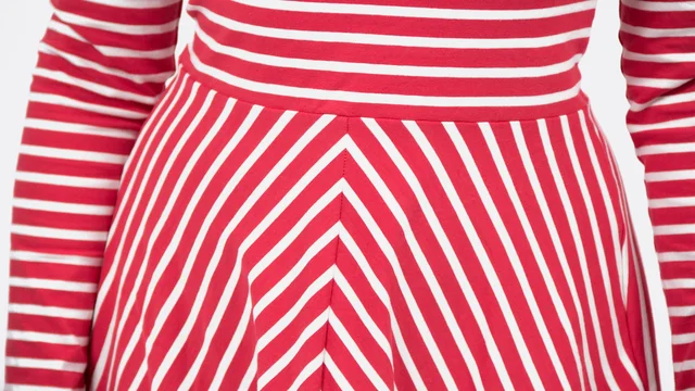 Nähanleitung Streifenstoff richtig zuschneiden