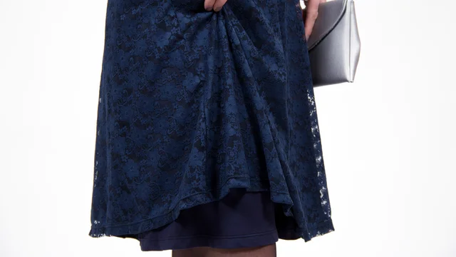 Schnittmuster Jerseykleid Ella mit Spitze Unterrock