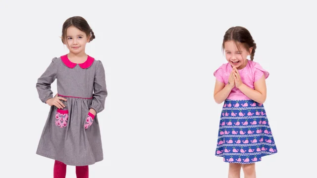 Nähvideo Schnittmuster Nähanleitung Kinder Dirndlkleid Emily